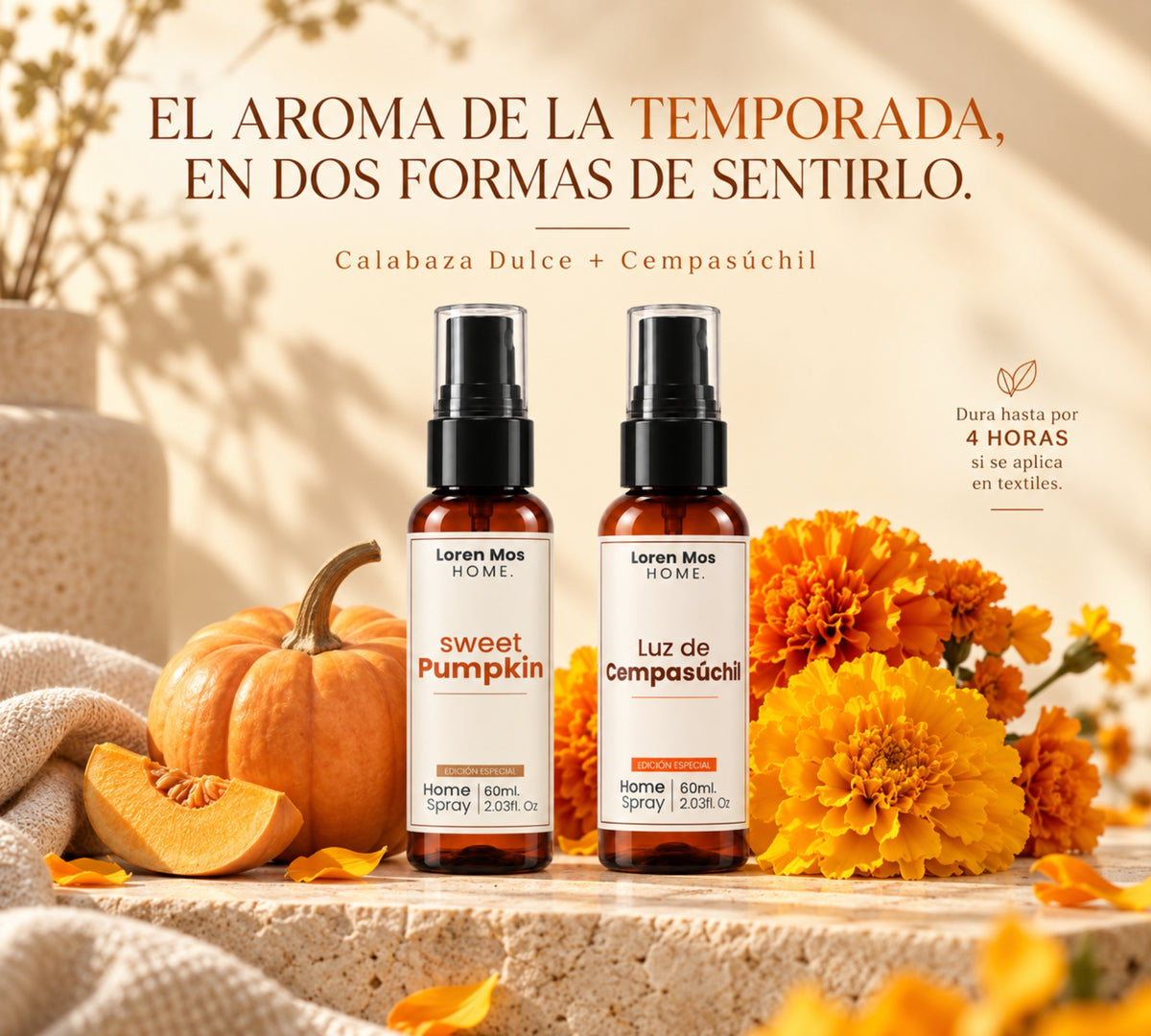 Kit Aromatizantes Pumpkin 60ml Y Cempasúchil 60 ml