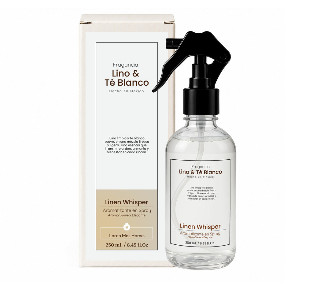 Aromatizante de Hogar en Spray: Lino & Té Blanco