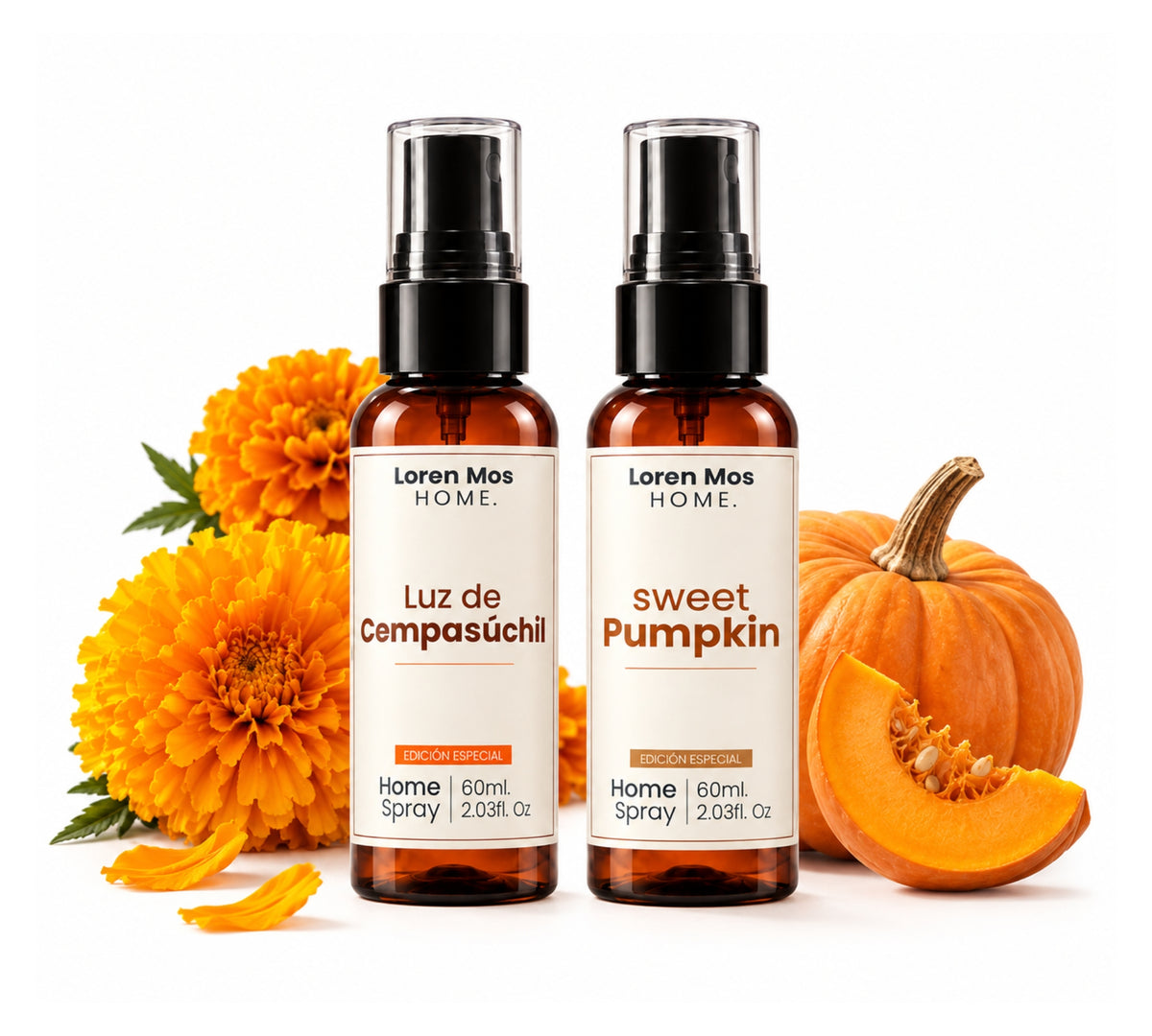 Kit Aromatizantes Pumpkin 60ml Y Cempasúchil 60 ml