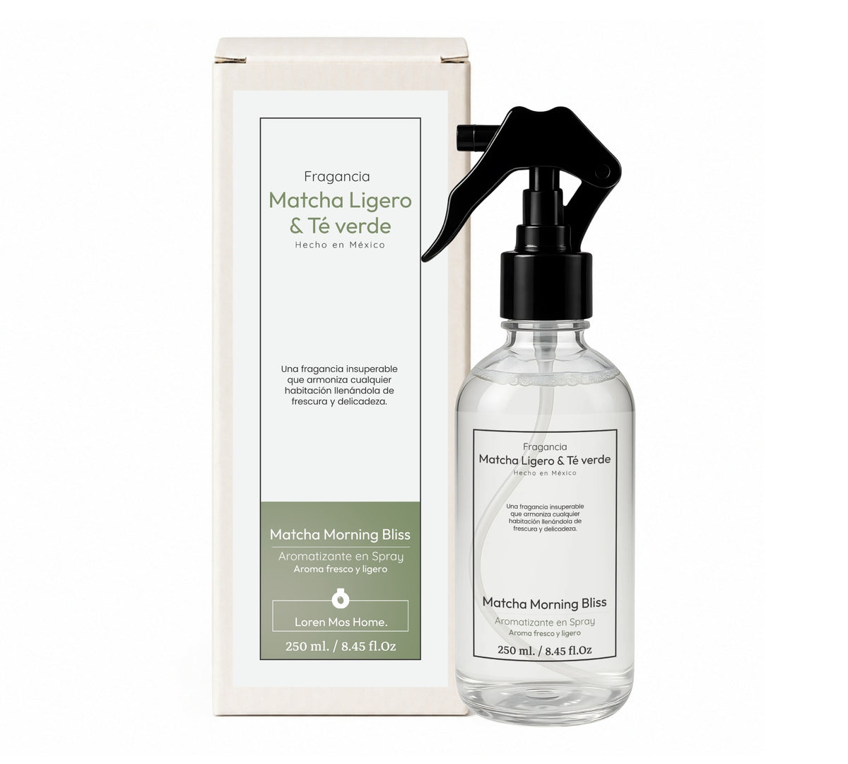 Aromatizante de Hogar en Spray: Matcha Ligero & Té Verde