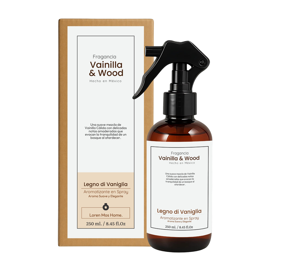 Aromatizante de Hogar en Spray: Vainilla & Wood