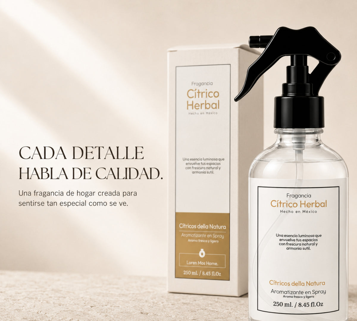 Aromatizante de Hogar en Spray: Cítrico Herbal Cítricos Della Natura 250ml.