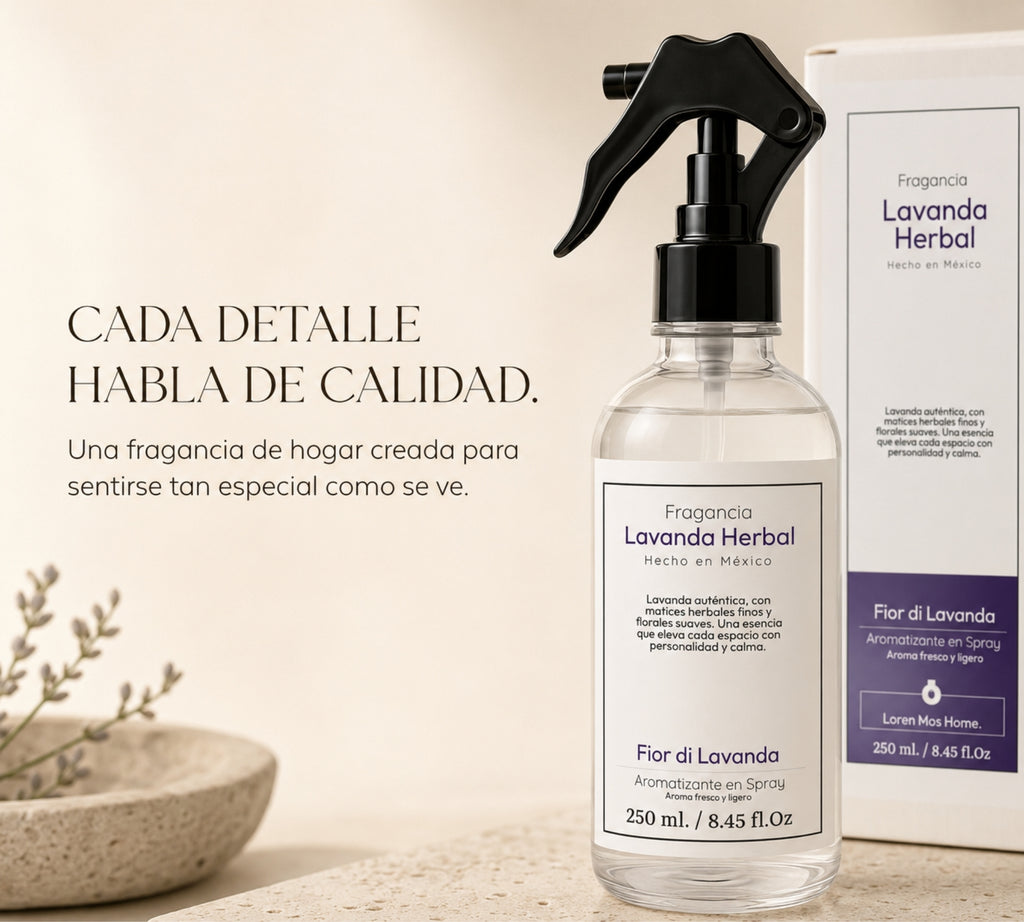 Aromatizante de Hogar en Spray: Lavanda Herbal