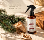 Loren Mos Home Holly Forest 250 ml, Aromatizante para Hogar en Spray, Aroma a Pino Navideño y Madera Dulce, Un Bosque Cálido en Casa, Edición Especial