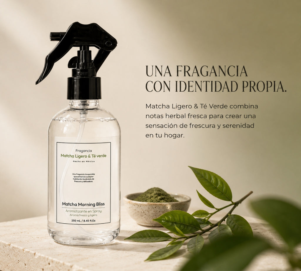 Aromatizante de Hogar en Spray: Matcha Ligero & Té Verde