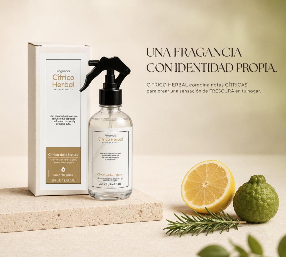 Aromatizante de Hogar en Spray: Cítrico Herbal Cítricos Della Natura 250ml.