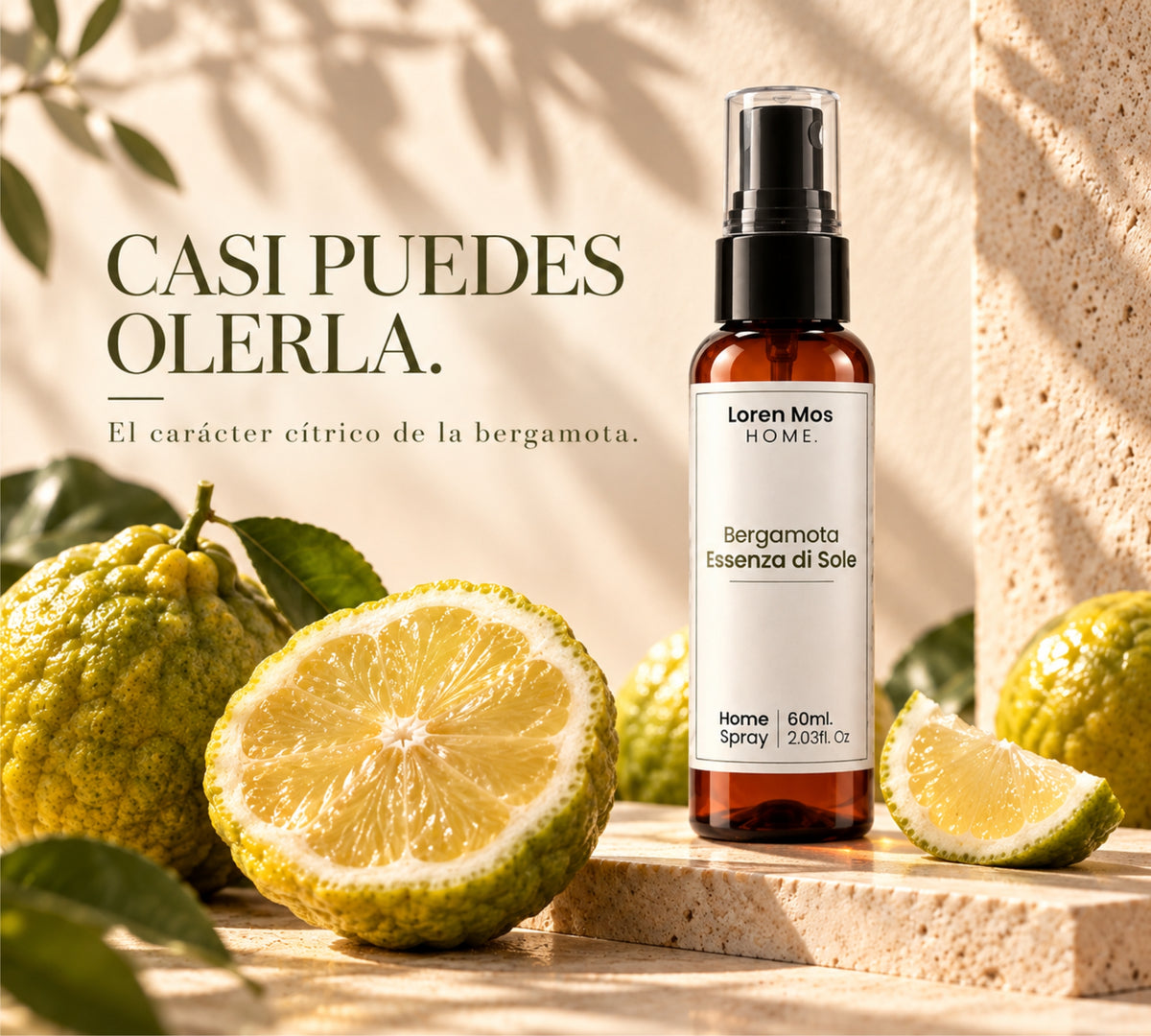 Aromatizante Bergamota Essenza Di Sole 60ml Loren Mos Home