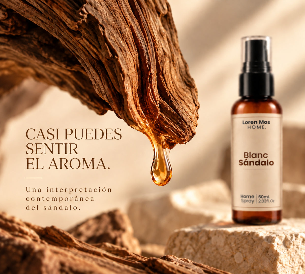 Aromatizante Ambiental 60ml Blanc Sándalo Loren Mos Home