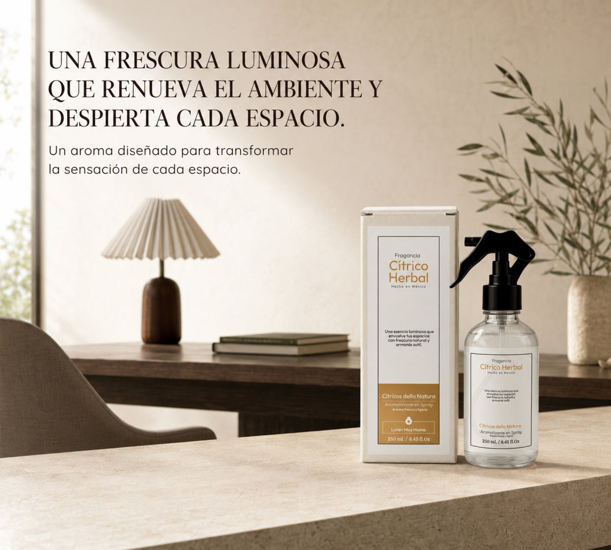Aromatizante de Hogar en Spray: Cítrico Herbal Cítricos Della Natura 250ml.
