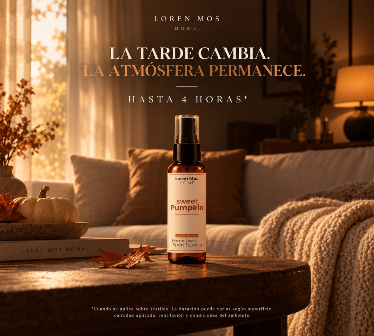 Aromatizante para Casa Sweet Pumpkin Calabaza Dulce 60 ml Edición Especial Otoño | Loren Mos Home