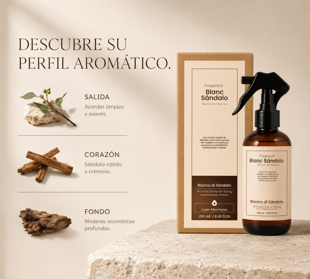 Aromatizante de Hogar en Spray: Blanc Sándalo