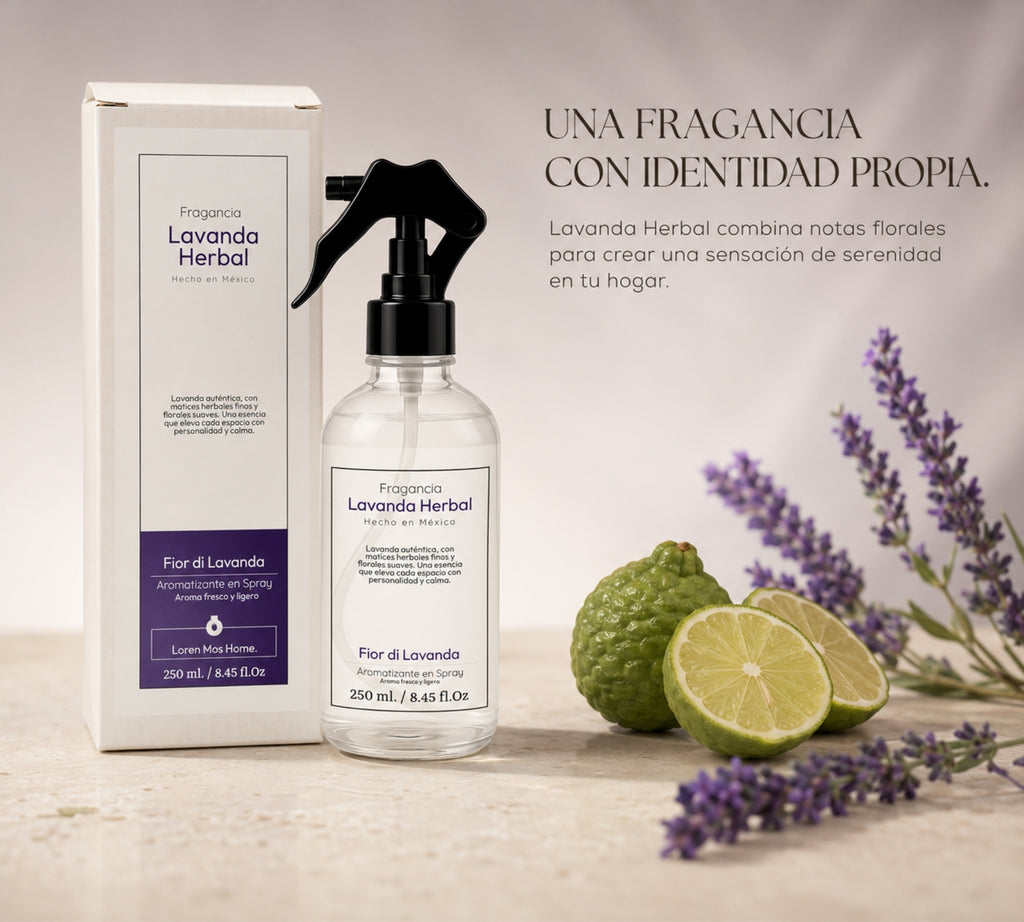 Aromatizante de Hogar en Spray: Lavanda Herbal