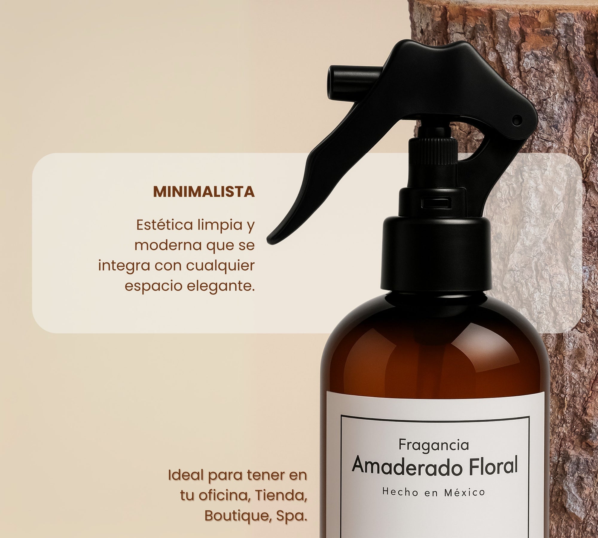 Aromatizante de Hogar en Spray: Amaderado Floral Soft Flowers & Wood 250ml.