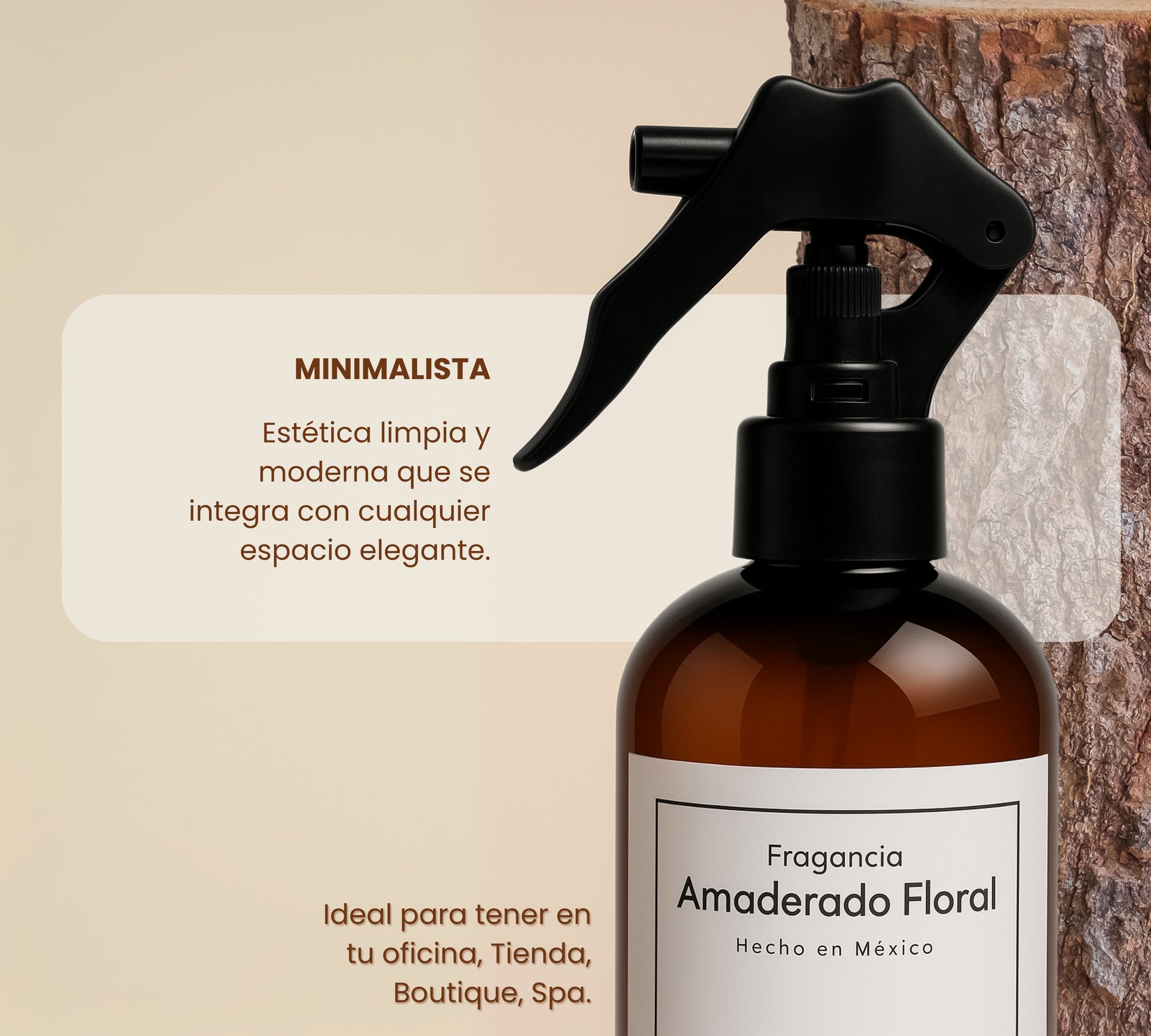 Aromatizante de Hogar en Spray: Amaderado Floral Soft Flowers & Wood 250ml.