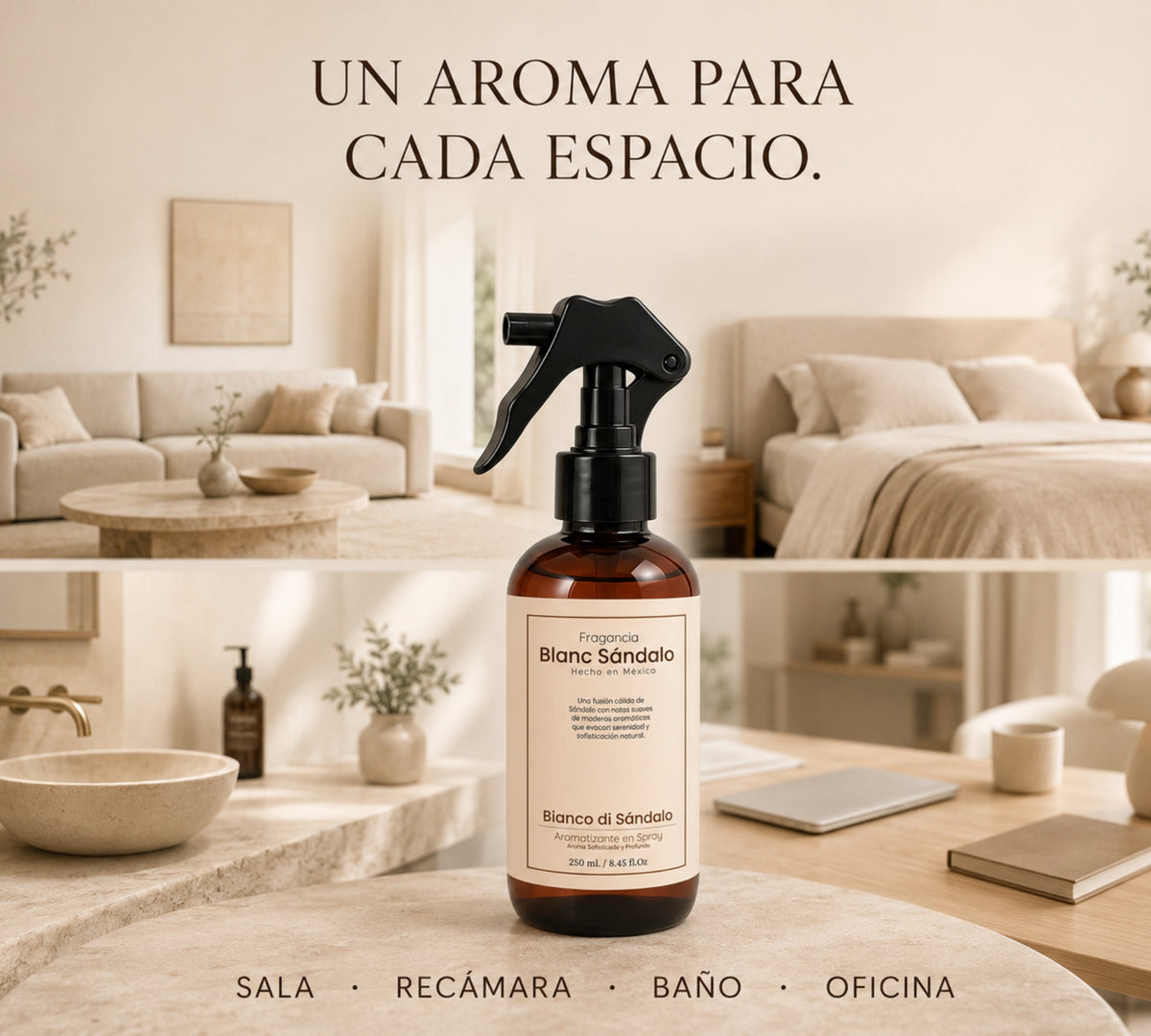Aromatizante de Hogar en Spray: Blanc Sándalo