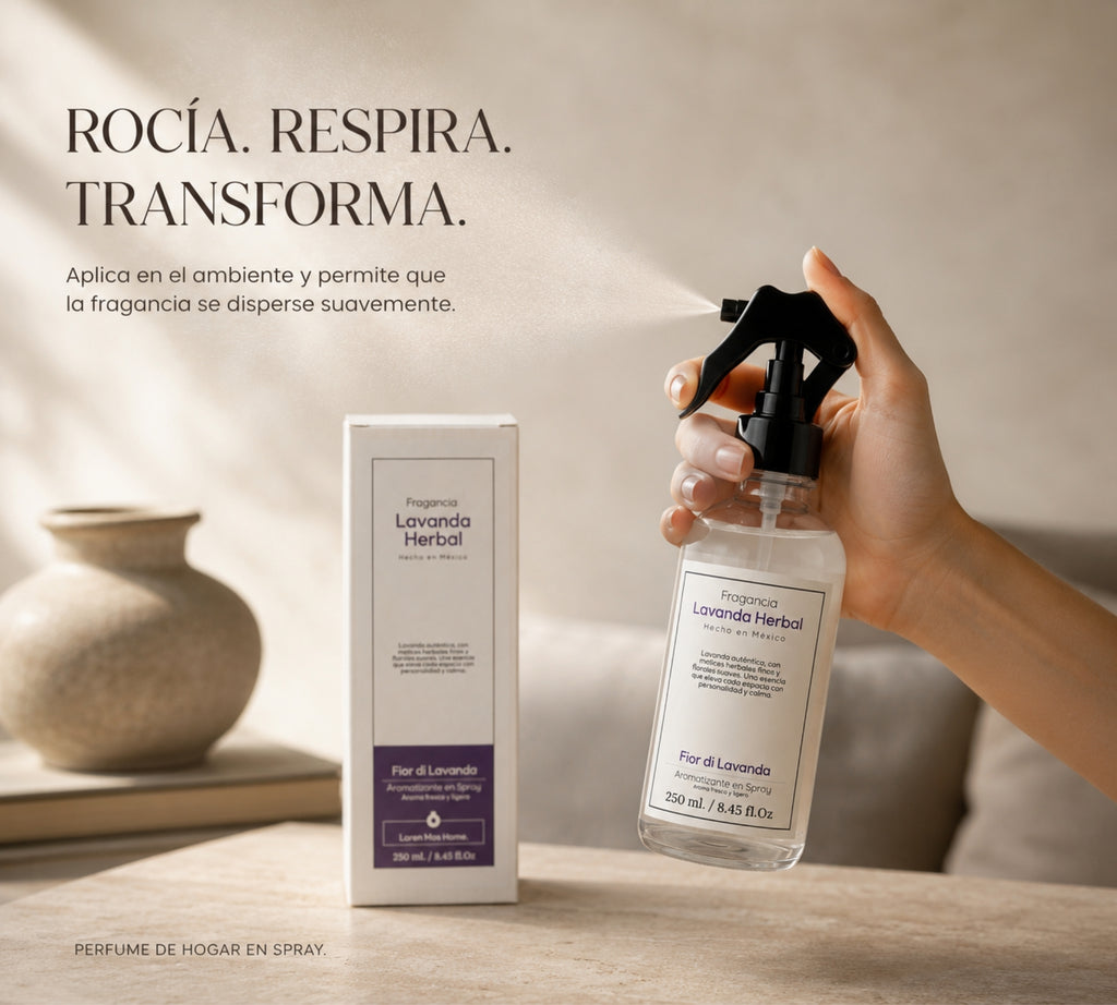 Aromatizante de Hogar en Spray: Lavanda Herbal