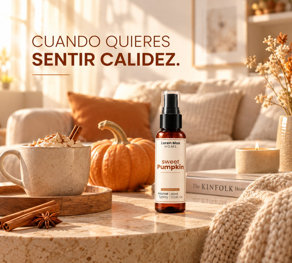 Kit Aromatizante Sweet Pumpkin + Sándalo 60ml Loren Mos Home