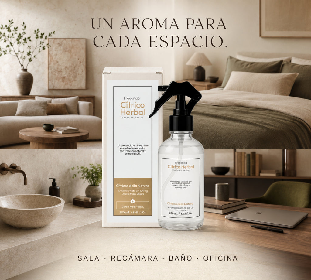 Aromatizante de Hogar en Spray: Cítrico Herbal Cítricos Della Natura 250ml.