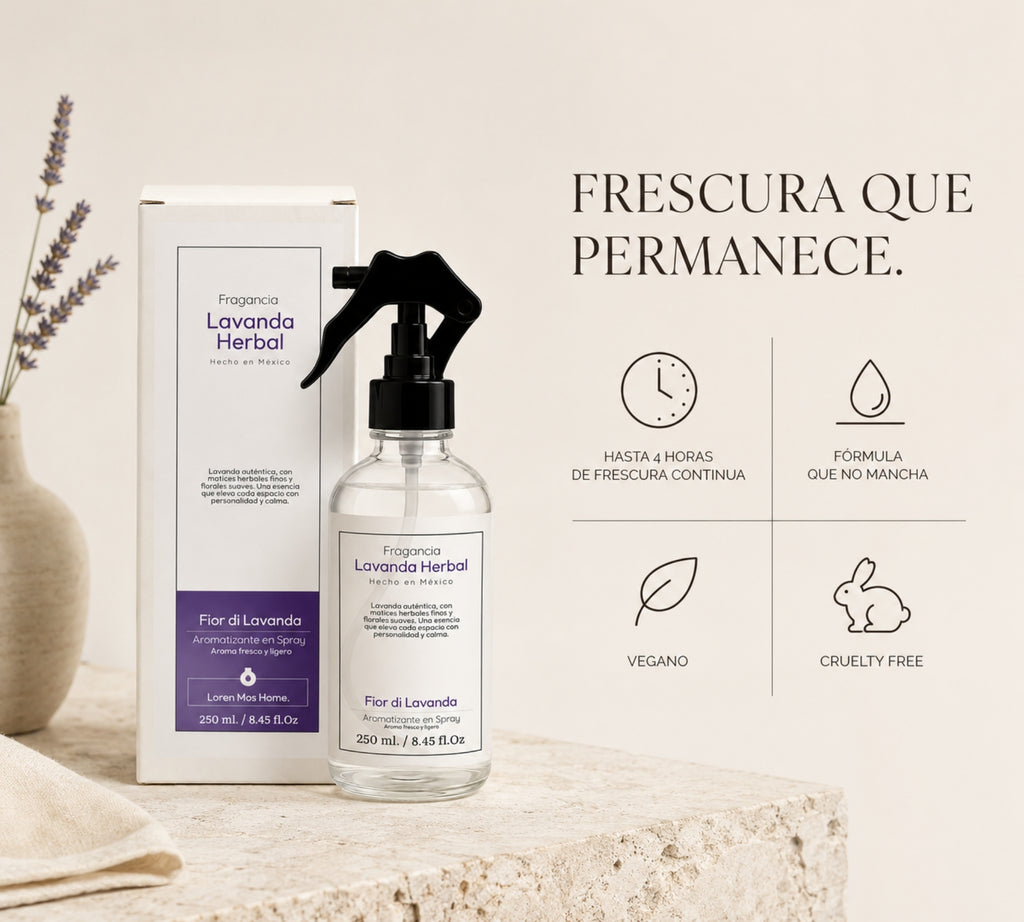 Aromatizante de Hogar en Spray: Lavanda Herbal