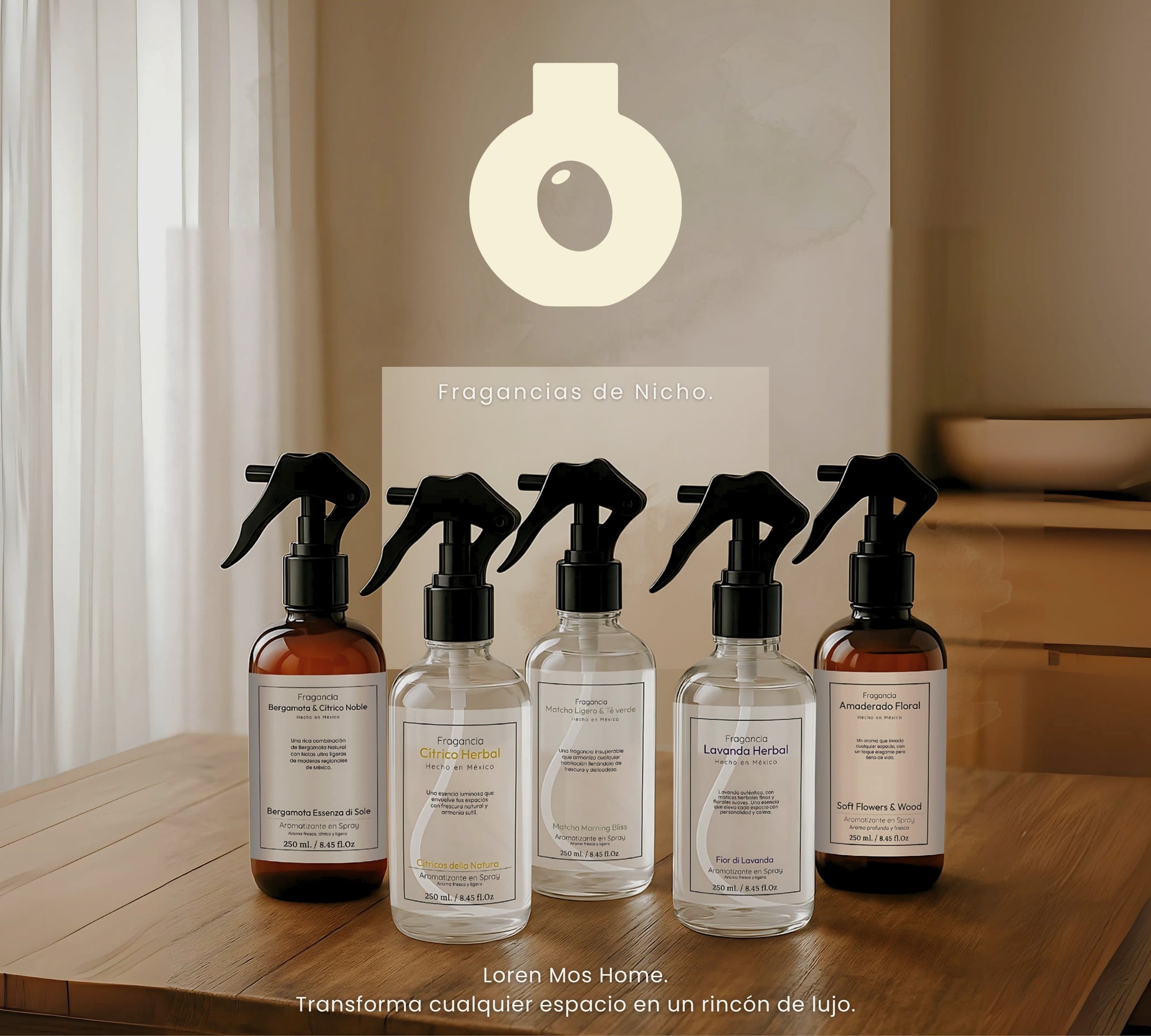 Aromatizante de Hogar en Spray: Amaderado Floral Soft Flowers & Wood 250ml.