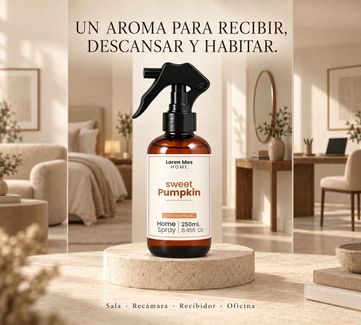 Aromatizante para Casa Sweet Pumpkin Edición Otoño 250 ml Loren Mos Home.