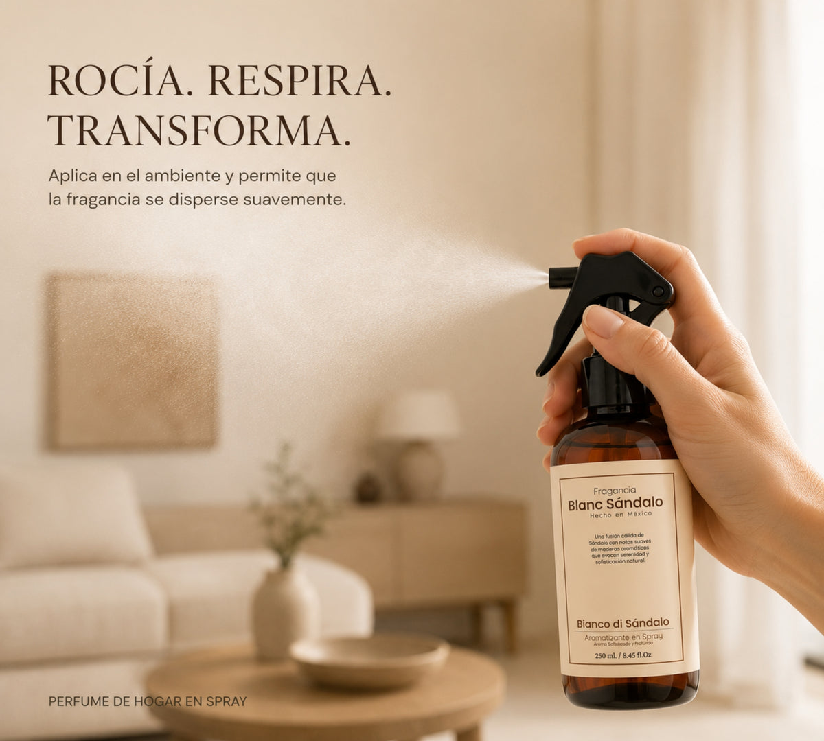Aromatizante de Hogar en Spray: Blanc Sándalo