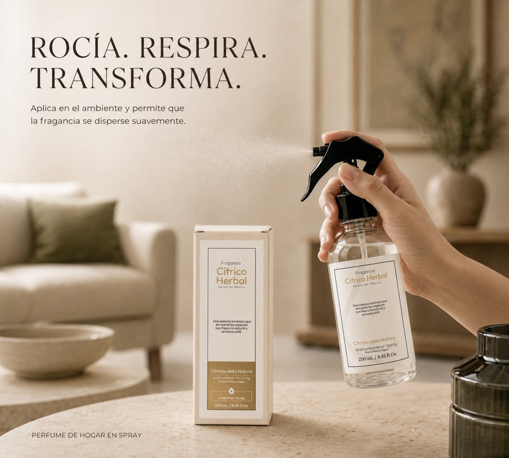 Aromatizante de Hogar en Spray: Cítrico Herbal Cítricos Della Natura 250ml.