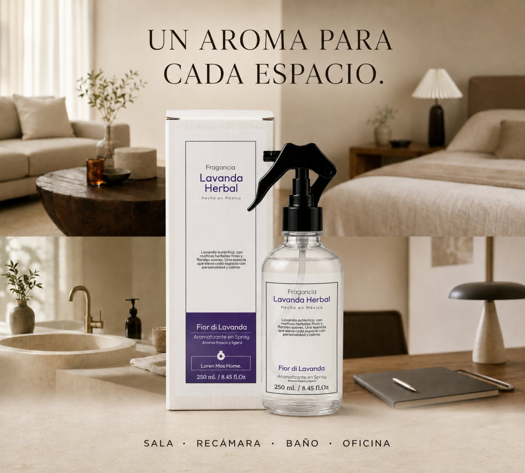 Aromatizante de Hogar en Spray: Lavanda Herbal