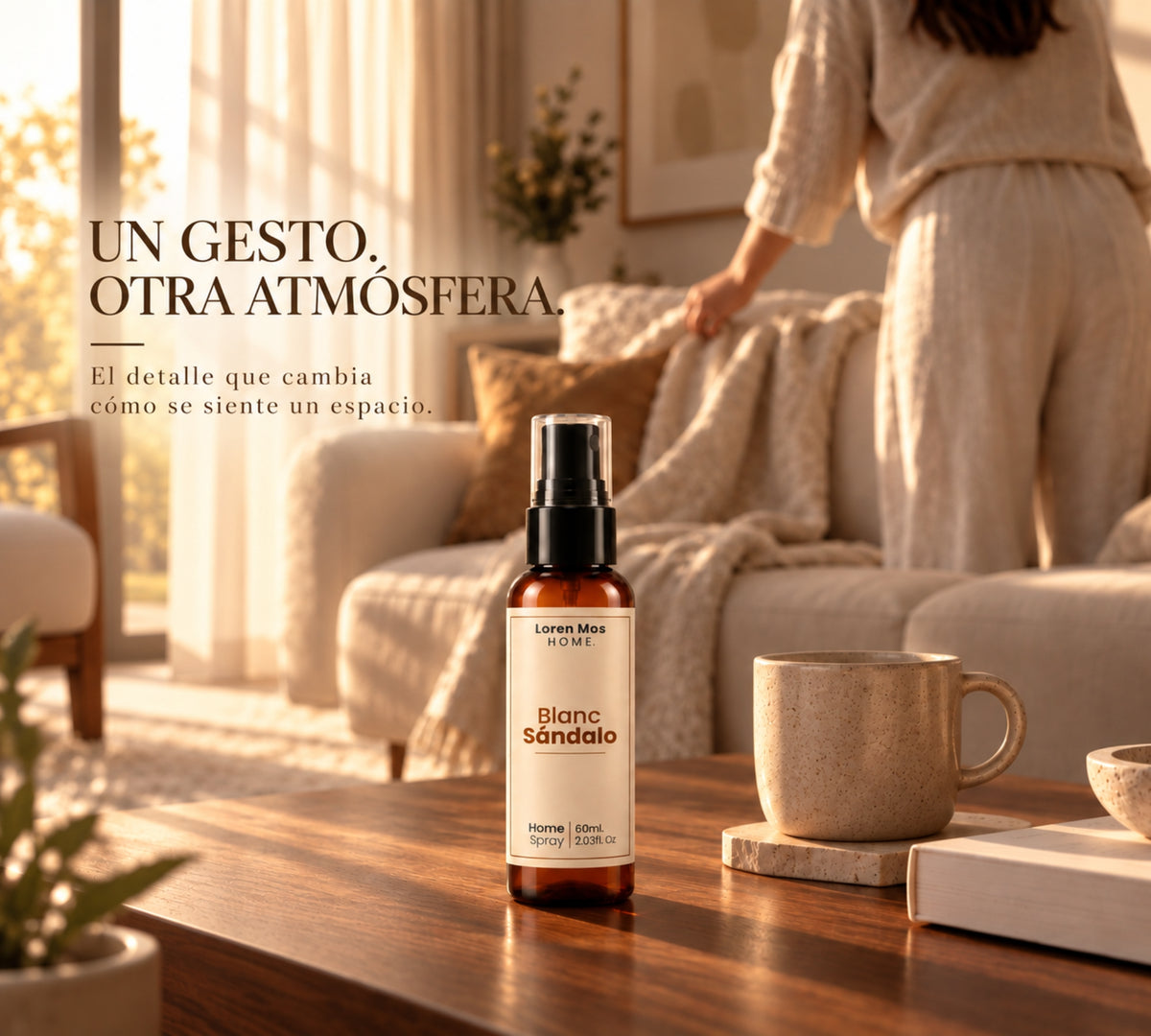 Aromatizante Ambiental 60ml Blanc Sándalo Loren Mos Home