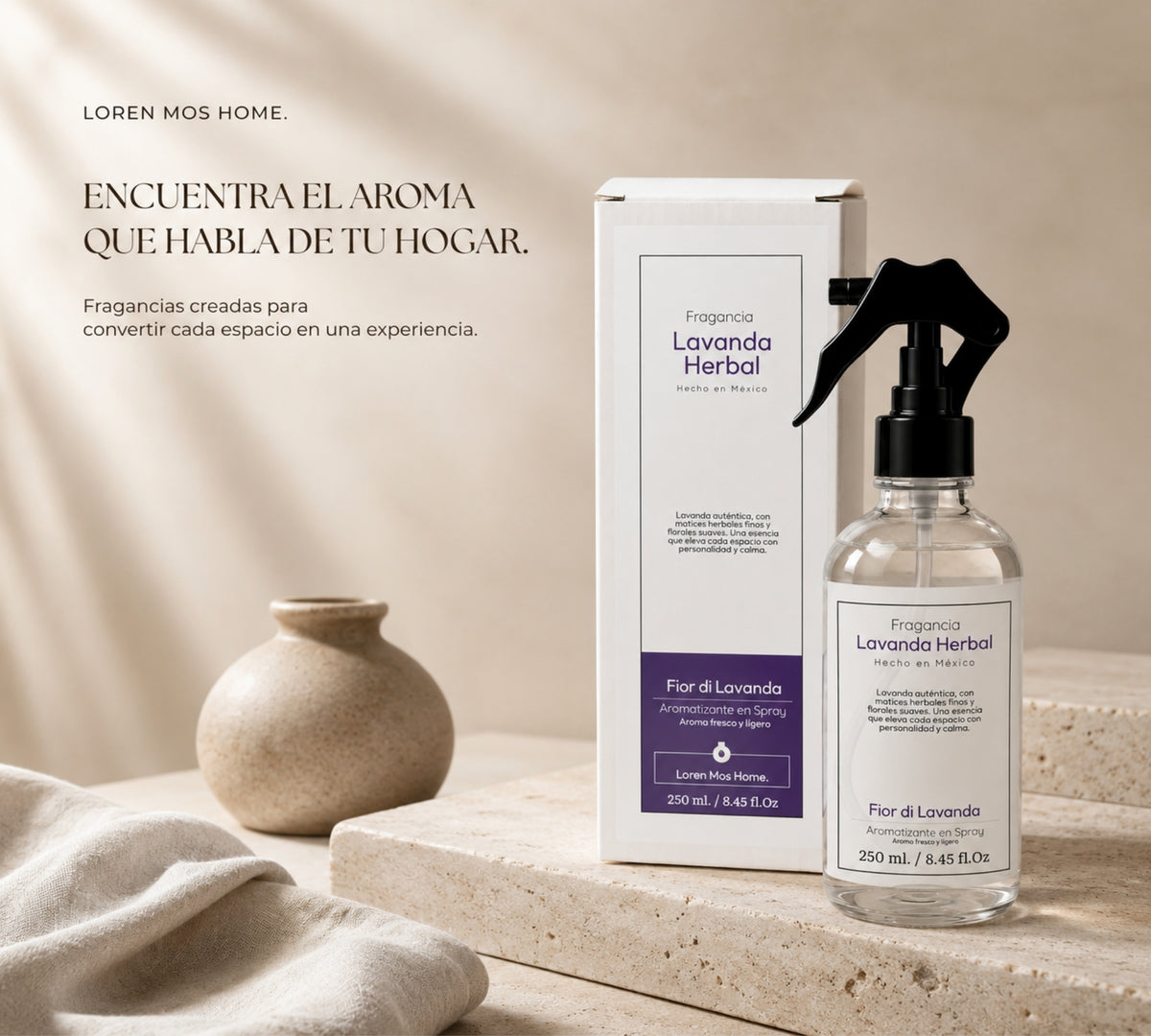 Aromatizante de Hogar en Spray: Lavanda Herbal