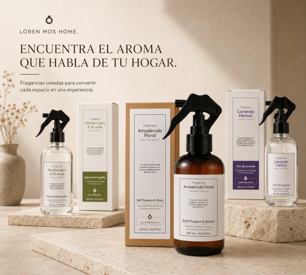 Aromatizante de Hogar en Spray: Amaderado Floral Soft Flowers & Wood 250ml.