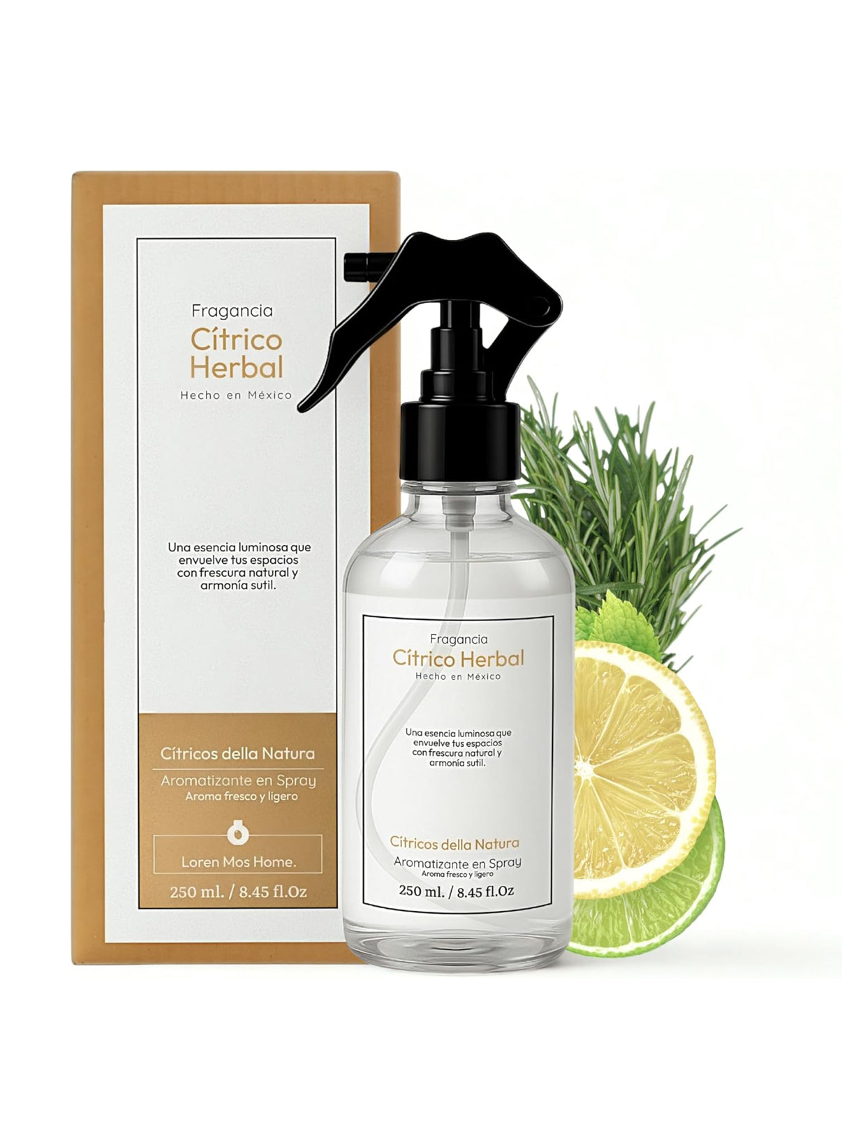 Aromatizante de Hogar en Spray: Cítrico Herbal Cítricos Della Natura 250ml.